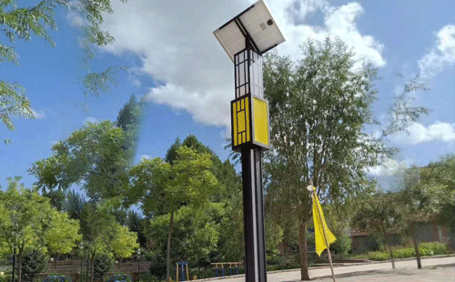 祁连智慧路灯安装